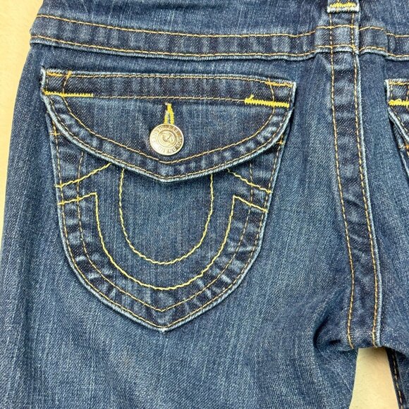 True Religion Jeans Becky Bootcut Blue Denim Made In USA Women's Size 26 - Picture 15 of 15